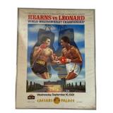 Hearns vs Leonard 1981 World Championship Poster