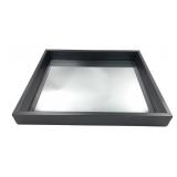 Modern Black Framed Shadow Box Mirror