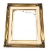 Gilt Wood and Gesso Picture Frame with Linen Mat