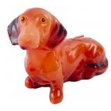 VTG Dachshund Dog Figurine Candle, 7" Long