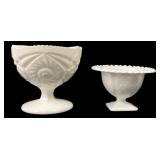 Westmoreland and Imperial Style Milk Glass Compote