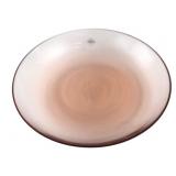 Crown Corning Hand-Blown Pink Glass Bowl
