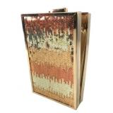 Lulu Townsend Sequin Box Clutch