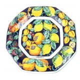 Parrini Hand-Painted Italian Majolica Fruit Plate