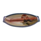 Hand-Painted Japanese Porcelain Landscape Dish