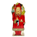 Hand-Painted Wooden Santa Claus Figure