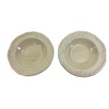 Pier 1 Imports Cream Earthenware Pasta Bowls