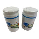 Hand-Painted Floral Porcelain Salt & Pepper Shaker
