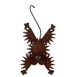 Whimsical Rusty Metal Cat Garden Sculpture