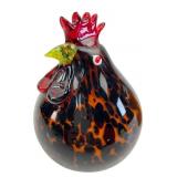 VTG Murano Style Hand Blown Glass Rooster