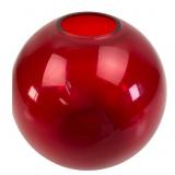 Viking Glass Style Red Blown Glass Orb Vase