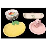 Hand-Painted Porcelain and Ceramic Tea Bag Rests