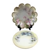 R.S. Germany Hand-Painted Porcelain Plates