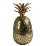 Raj Lacquered Brass Pineapple Lidded Vessel