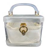 Vintage Lucite and Clear Acrylic Box Purse