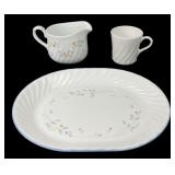 Corelle and Corning Floral Swirl Tableware Set