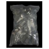 USA Glass and Stainless Steel Salt Shakers