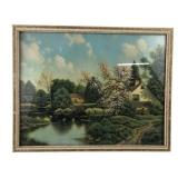 Reliance Industries Framed Landscape Lithograph