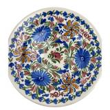 Casas P.A.R. Hand-Painted Ceramic Floral Platter