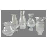 Assorted Glass Hurricane and Lamp Chimneys