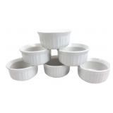 CorningWare French White Stoneware Ramekins