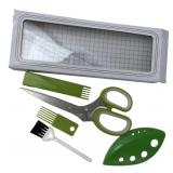 Stainless Steel 5-Blade Herb Scissors Set