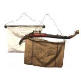 Antique Horse Hame with Burlap and Canvas Bags
