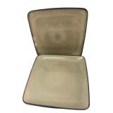 Home Trends Rave Taupe Square Dinner Plates