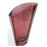 Attributed to Murano Art Glass Geometric Vase, 9"