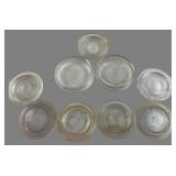 Atlas and Jeannette Mason Glass Jar Lids, Group