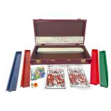 Vintage Mah-Jongg Set in Faux Leather Case
