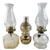 Lamplight Farms and Kappan Ltd. Oil Lamp Trio
