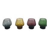 Set of 4 Mid-Century Modern Style Colored Shot Gla