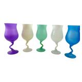 VTG Libbey Frosted Cocktail Stemware Set