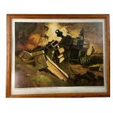 Captain Leonard H. Dermott USMC Combat Art Print