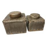Sagebrook Home Ceramic Lidded Jars, Pr.