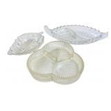 Assorted Pressed Glass Serving Dishes