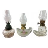 Vapo-Cresolene and Miniature Glass Oil Lamps