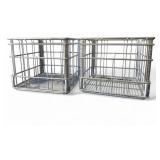 Detroit Pure Milk Co. Galvanized Steel Milk Crates