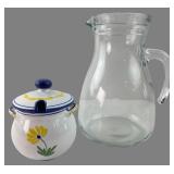 Shafford Avignon Jam Jar and Cerve Glass Pitcher