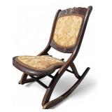 Victorian Style Folding Rocking Chair