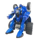 Blue RC Transforming Robot Stunt Car