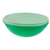 Tupperware 12" Diameter Green Plastic Bowl with L