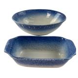 Libbey Stoneware Serving Bowl and Loaf Dish