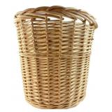 Woven Wicker Wastebasket or Laundry Basket