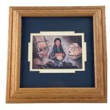 Maija Framed Print of Native American Woman
