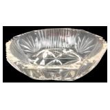 Pressed Glass Footed Bowl with Star Pattern
