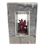 VTG McCoy Pottery Square Bird Planter Vase