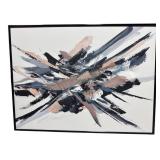 Signed Abstract Expressionist Oil on Canvas