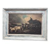 Th©odore G©ricault Coal Wagon Print on Masonite
